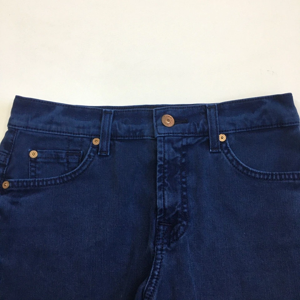 7 ДЛЯ ВСЕГО ЧЕЛОВЕЧЕСТВА женщин sz 25 синий незаконченный Fray кромки отрезать джинсовые шорты - Изображение 3 из 4