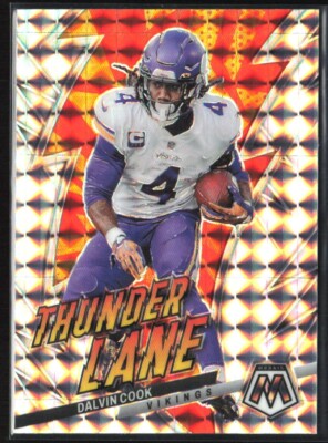 2023 Panini Mosaic #TL-DC Dalvin Cook Thunder Lane Silver Mosaic