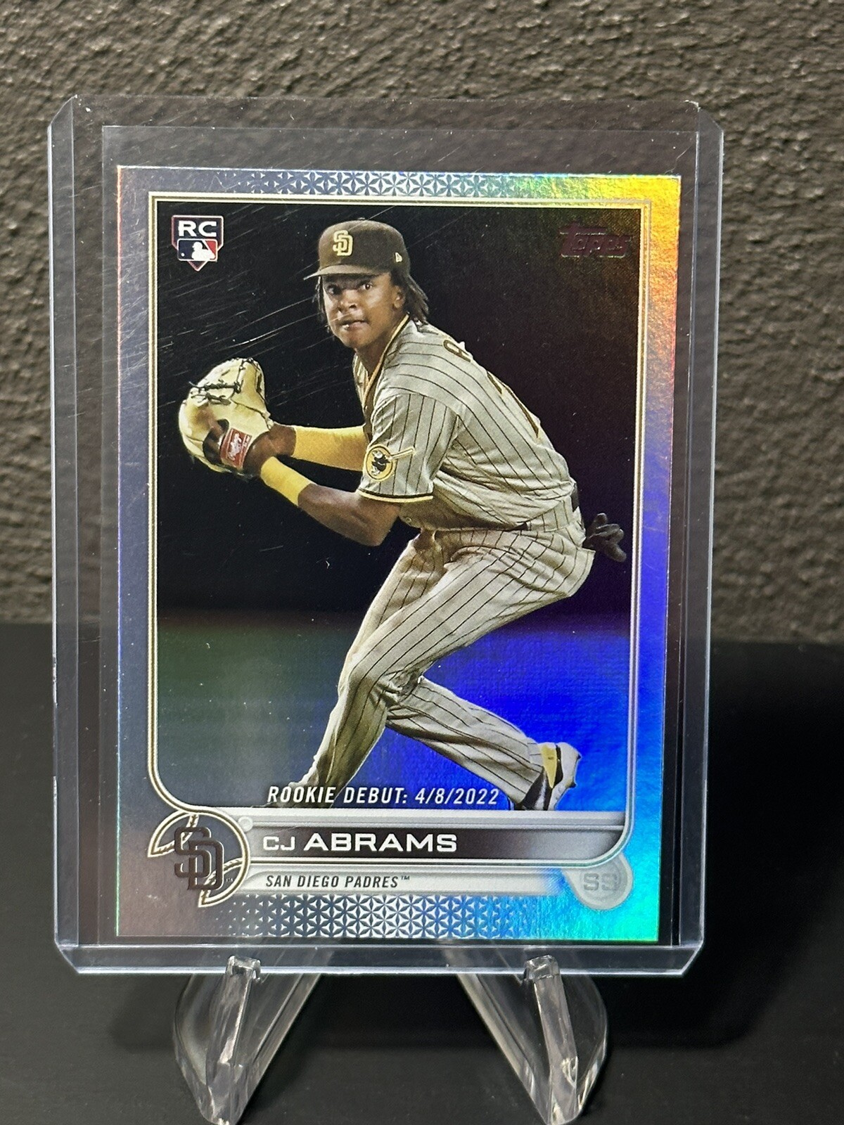 2022 Topps Update Series - Rookie Debut Rainbow Foil #US327 C.J. Abrams (RC)