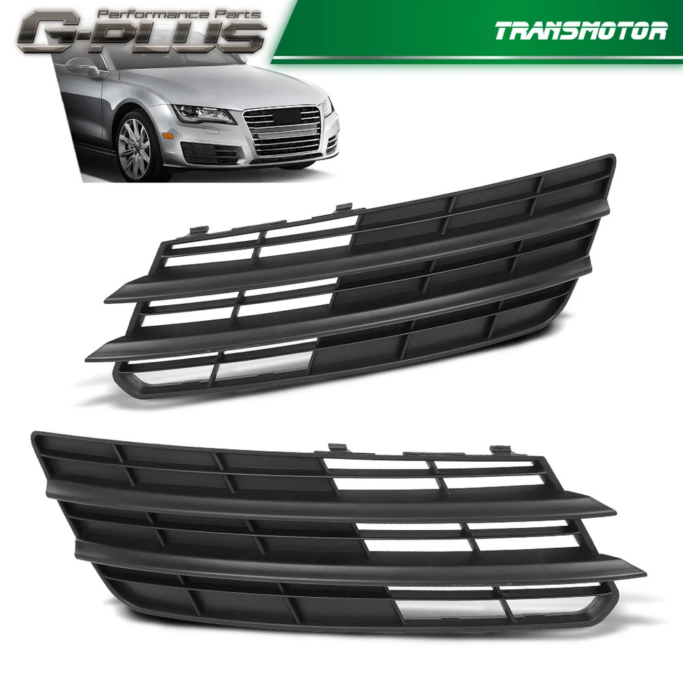 Par de cubiertas antiniebla parachoques inferior delantero derecho+derecho apto para Audi A7 Quattro 2011-2014 Foto 2 de 4