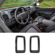 Carbon Fiber ABS Air Vent Outlet Cover Trim for Holden Colorado 14-22 GMC CANYON