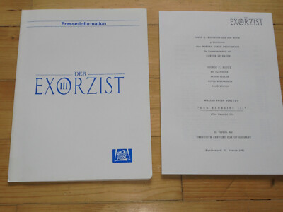 DER EXORZIST 3 - Presseheft ´91 - GEORGE C. SCOTT William Peter Blatty