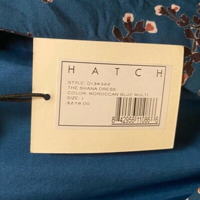 Hatch The Shana Midi Maternity Dress Moroccan Blue Multi Size 1 (S