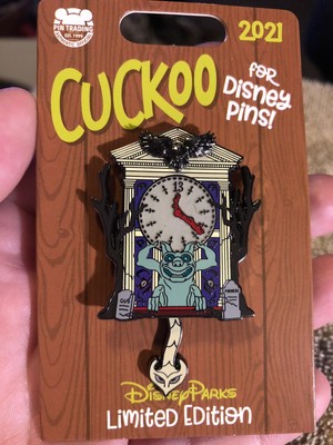 迪士尼乐园布谷鸟为迪士尼饰针时钟鬼屋hm Gargoyle 发光le Pin Ebay