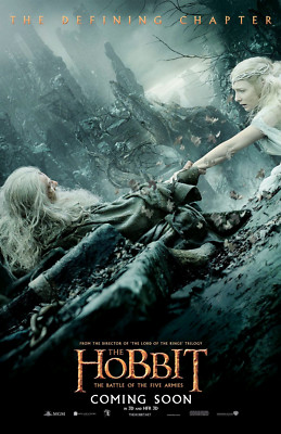 The Hobbit An Unexpected Journey Movie Poster 11x17 Bilbo Baggins Gollum 2012