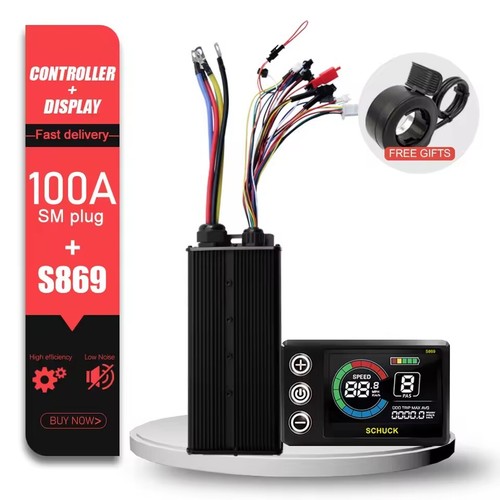 E-bike 48V/72V 3000W-5000W 100A Motor Controller +Display& Throttle Barke Sets - Picture 15 of 35