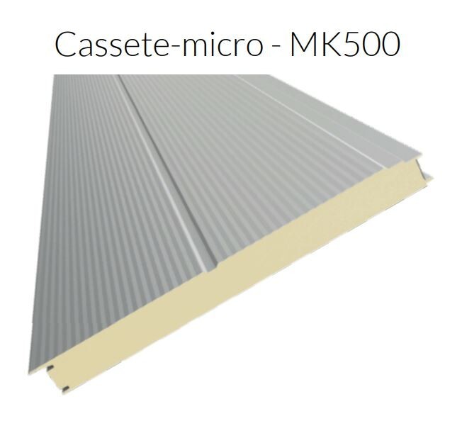 Insulation Metal Wall Panel Micro-Rib Anthracite Grey 40mm Structural ...