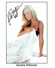 KENDRA WILKINSON Signed 8x10 Photo w/ Hologram COA PLAYBOY PLAYMATE