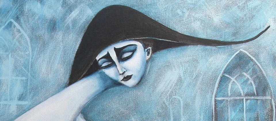 Картина оригинальный холст маслом современное современное искусство Pronkin2021 GOTHPATR3 - Изображение 2 из 4