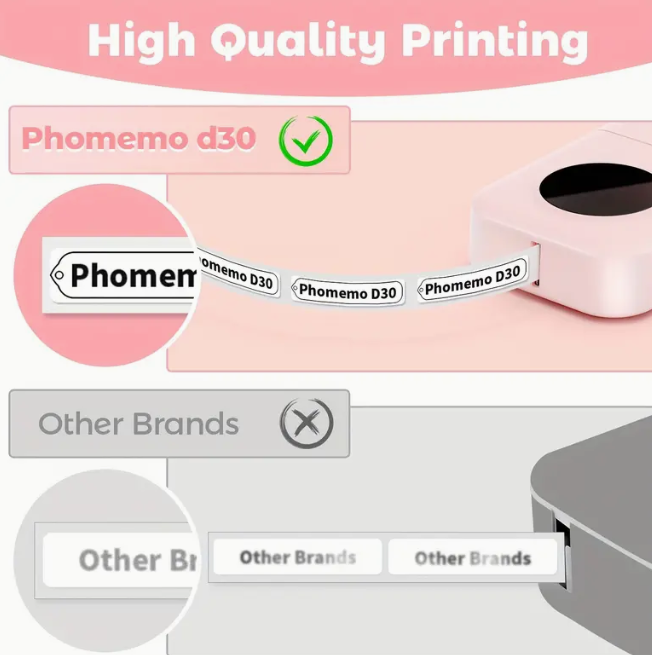 Wireless Label Maker D30 - Smart Easy-to-Use Cute Labeling Machine with Multiple Functions