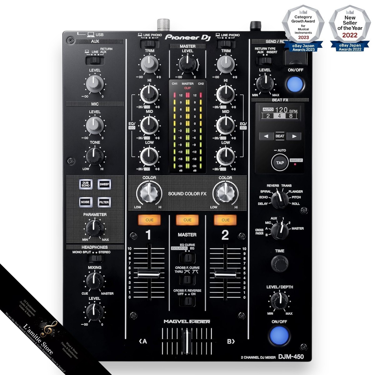 Pioneer DJ DJM-450 DJミキサー Pioneer DJM-450,DJM-450,discjam.jp