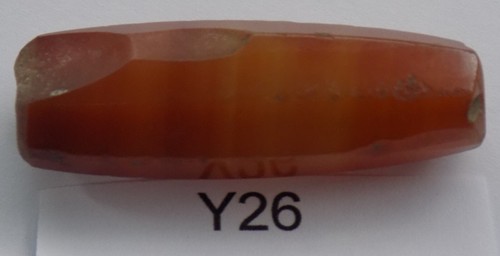 Idar-Oberstein Carnelian Agate German Agate Bead African Trade Y26 Bg 52 - Picture 2 of 2