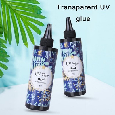 Hard UV Resin Glue 25/50/100/200g Crystal Clear Epoxy Jewelry Casting Craft K3B1