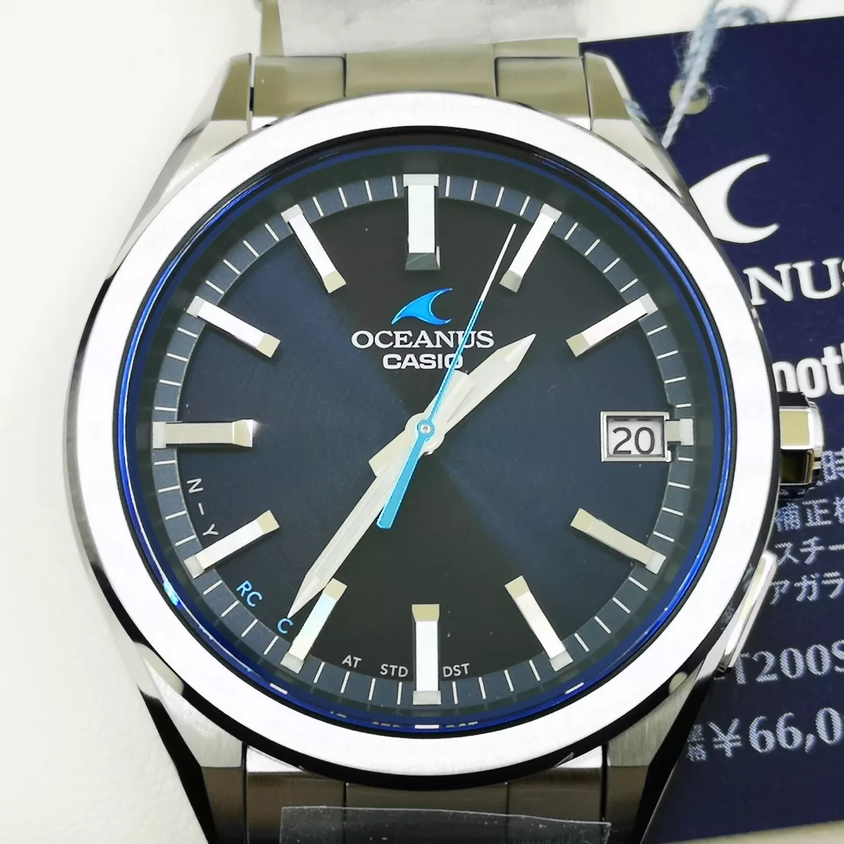 CASIO OCEANUS OCW-T200S-1AJF CLASSIC LINE Bluetooth Solar Radio Watch New in Box