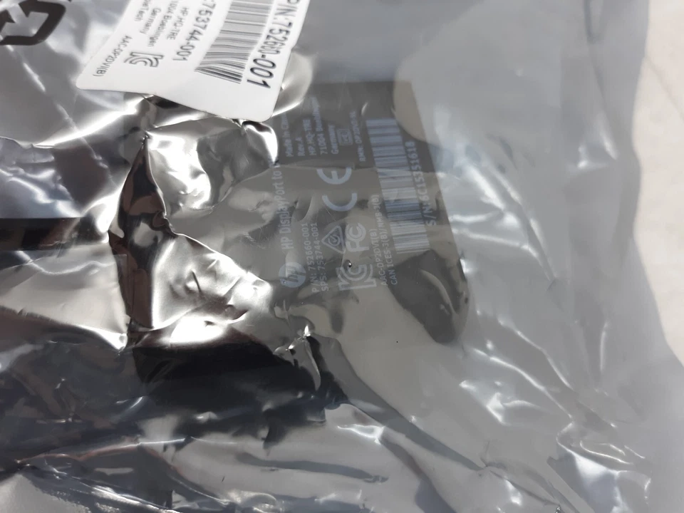 HP DisplayPort (M) to DVI SL (F) Adapter 752660-001 - Image 3 of 4