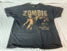 Vintage Mens XL Black 1998 Rob Zombie Hellbilly Deluxe Concert Tour Shirt