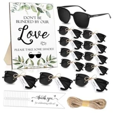 Kanayu Wedding Favors for Guests 50 Wedding Party Sunglasses Gifts Wooden Fresh
