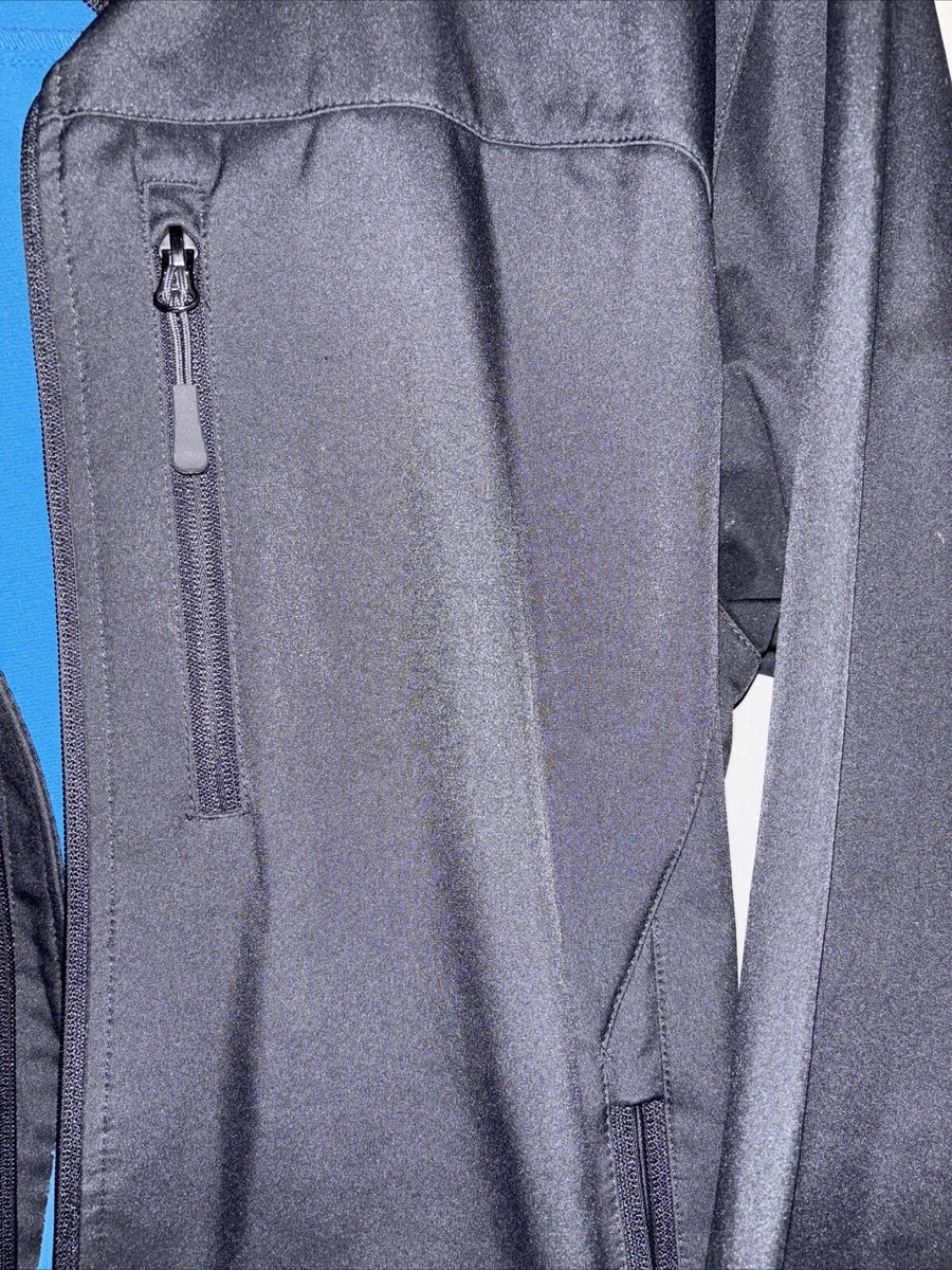 FreeTech Zip Outdoor Performance Jacket Soft Shell Lined Dark Gray