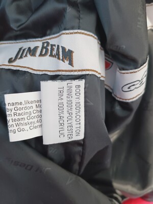 Jim Beam NWT, Robby Gordon Nascar Racing JH Design Cotton Jim Beam NWT, Robby Gordon Nascar Racing JH Design Cotton