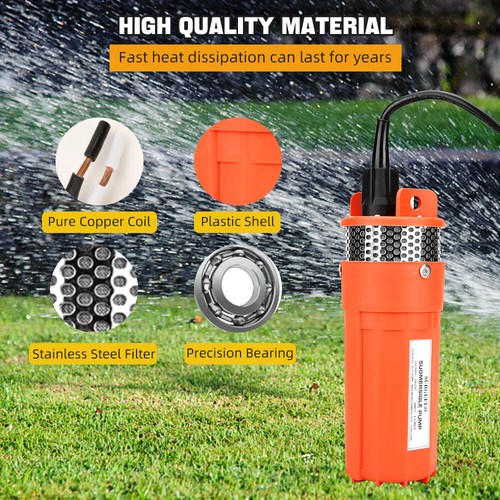 Solar Bore Pump Stainless Steel Submersible Self-Priming 70M Head Deep Well Bore - Picture 5 of 12