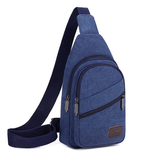 Bolso de pecho para hombre Bolso de hombro de lona de moda Deportes al aire libre Bolso bandolera Regalo - Imagen 9 de 21