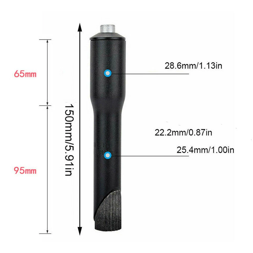 Bike Quill Stem Aluminium Alloy 22.2 25.4mm Riser Extender Steerer Tube Adapter - Image 3 of 4