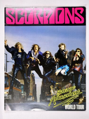 Scorpions Programme+ Flyer Original Vintage Savage Amusements World Tour 1988 - Picture 1 of 9