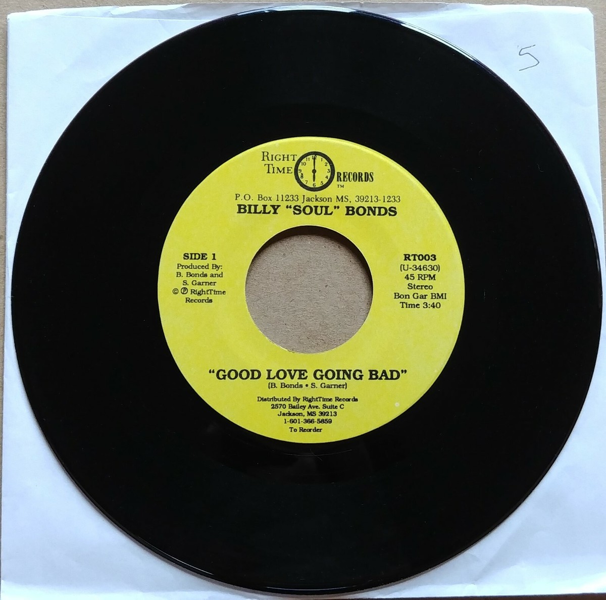 【R&B】Introducing BUD - Ballads & Funk BILLY SOUL BONDS Good Love Going Bad 45 7