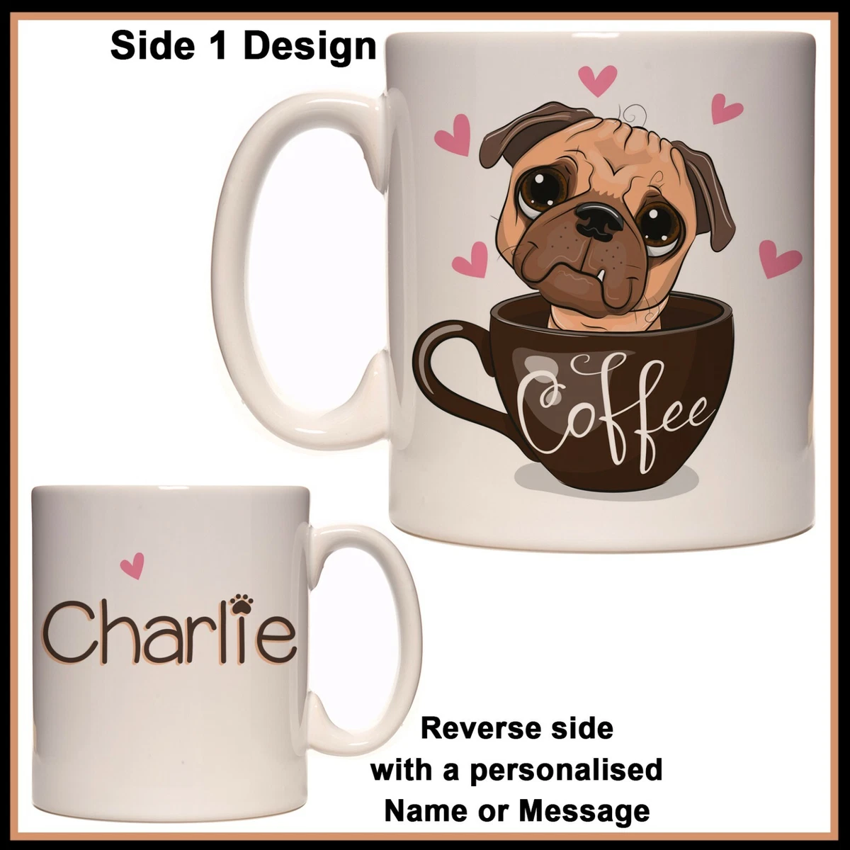 Pugs in cheap cups