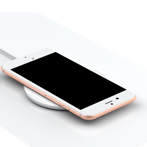 Qi Wireless Charger Charging Pad White Fast Quick for iPhone Galaxy Xaiomi - Picture 6 of 12