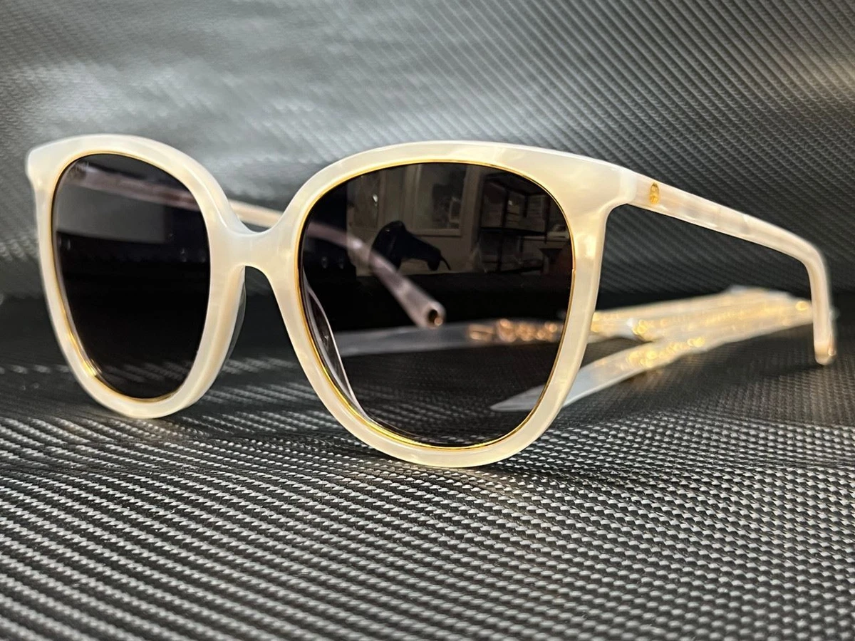Gucci white 2025 cat eye sunglasses