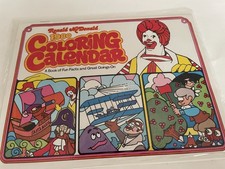 1980 RONALD MCDONALD Coloring Calendar- unuse...