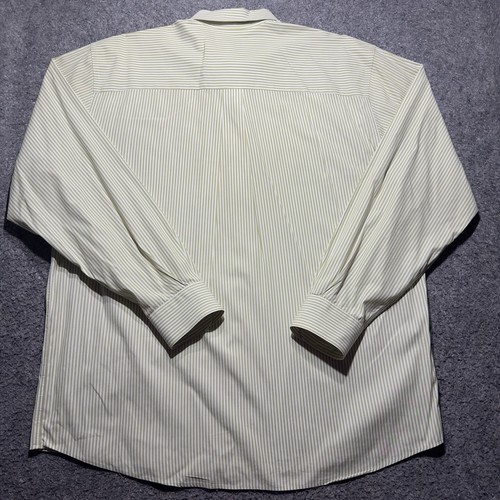 Cutter and Buck Dress Shirt XL/TG Green/White Stripes Long Sleeves Button Down - Picture 10 of 10