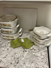 RARE, Vintage CORNING WARE Spice of Life 19 Piece Set Incl Cutting Board