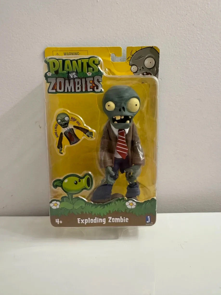 VERY RARE Plants vs Zombies JAZWARES EXPLODING ZOMBIE NIB HTF VGC