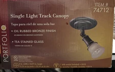 Portfolio 1 Head Track Spot Light Ceiling Flush mount  Fixture Brushed Nickel