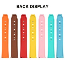 20MM Watch Strap Fluorine Rubber Watch Bands For Omega X Swatch Waterproof