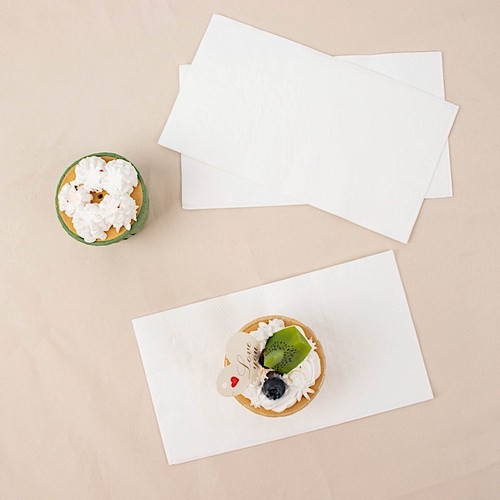 WHITE 50 Soft 2 Ply Dinner Cocktail Paper NAPKINS Party Events Home Decorations - Picture 2 of 8