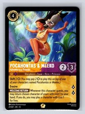 Pocahontas  Meeko - Adventurous Friends 27/204 Lorcana Attack of the Vine NM/M