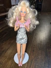 Mattel Barbie Sparkle Eyes Fashion Doll Blond Hair Earrings Vintage 1991 #2482