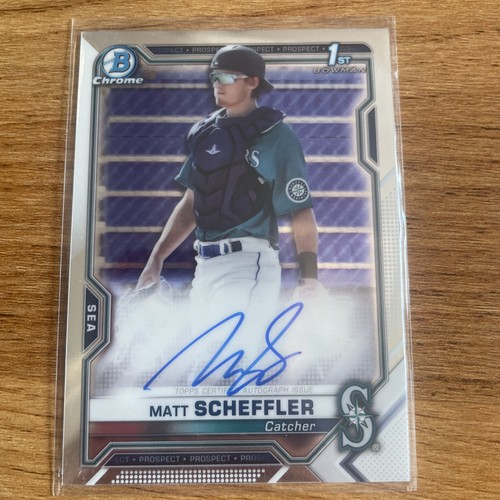 2021 Bowman Chrome MATT SCHEFFLER Prospect 1st Bowman Auto Base #MSC