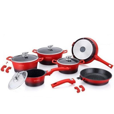 Royalty Line cookware intoction non stick 17 piece pots & pans sets, brand new.