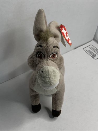 TY Beanie Babies Shrek the Third Donkey 6" Stuffed Plush w/ Tags 2007 - Picture 13 of 15