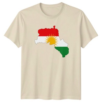 T-Shirt Kurdistan Flagge Karte Umriss kurdische Kultur Erbe Geschenk für Sie und Ihn
