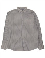 TOMMY HILFIGER Mens Formal Shirt Size 17 1/2 XL Blue Striped Cotton DC11