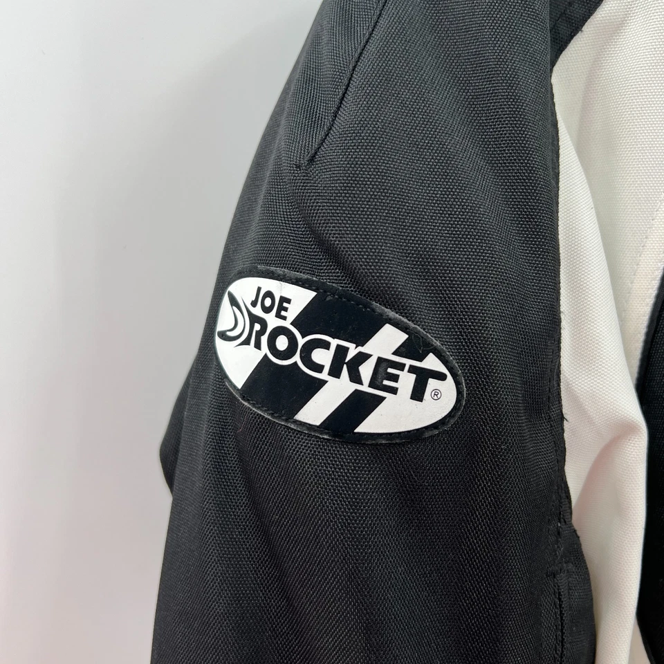 NEW Joe Rocket Lotus 2.0 motorcycle riding jacket black white turtle shell XL - Image 3 of 4