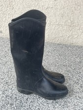 Fouganza Decathlon Damen Mädchen Gummi Reitstiefel schwarz Gr. 35, gebraucht