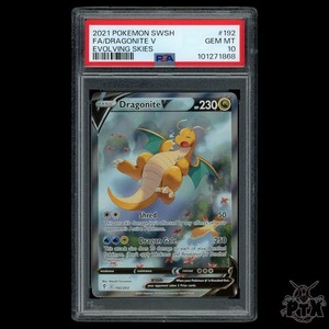Dragonite V #192/203 PSA 10 Evolving Skies Pokemon 2021