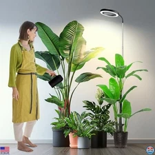 Garspen 65'' Full Spectrum Grow Light for Indoor Plants, Adjustable Gooseneck,