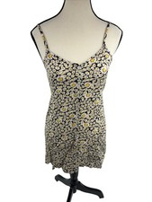 American Eagle Womens Floral Sundress Size Small Daisy Button Front Mini Dress